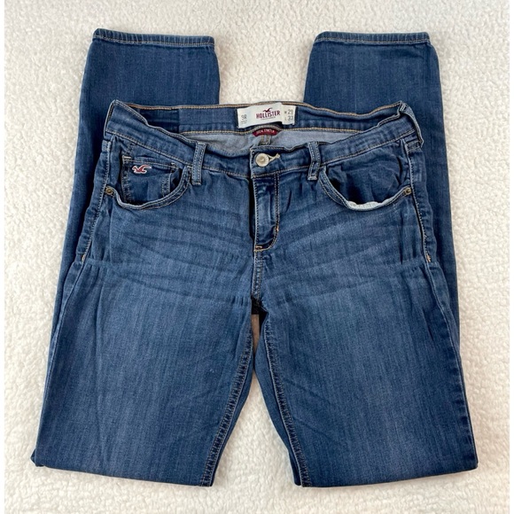 HOLLISTER • Blue Medium Wash SoCal Stretch Straight Leg Jeans, 29 - Picture 16 of 16